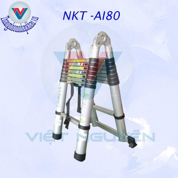 thang nhôm rút gọn đôi Nikita NKT -AI80 chữ A 4.0m chính hãng giá tốt
